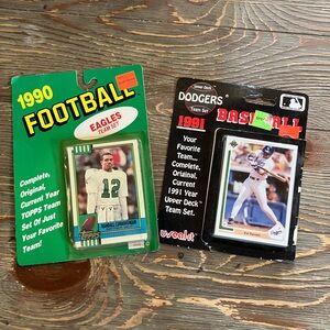 1990 Football and 1991 Baseball Card Sets